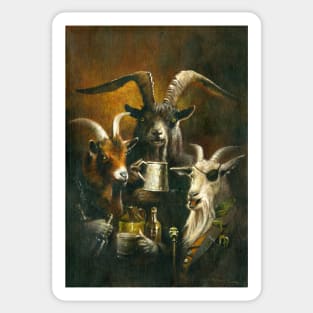 The Three Billy Goats Rough Sticker